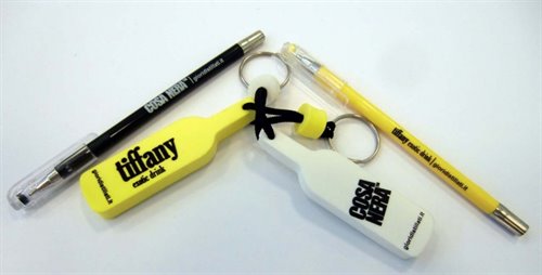 Portachiavi e matite