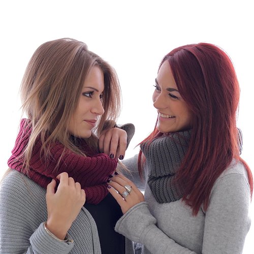 Sciarpa/scaldacollo in maglia 