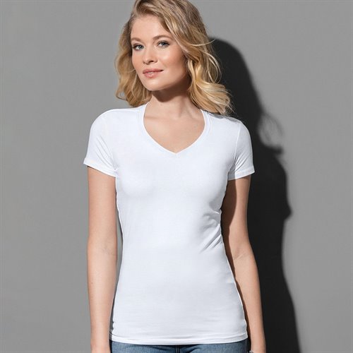 T-shirt manica corta collo a V