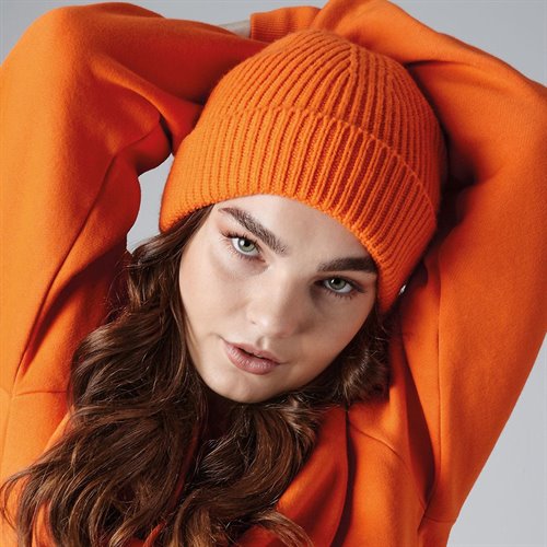 Berretto in maglia a costine