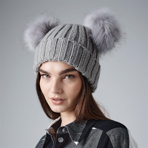 Berretto in maglia a coste